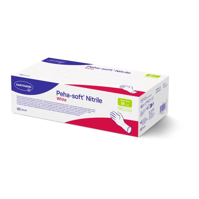 Peha-soft® nitrile white powderfree Einmalhandschuhe