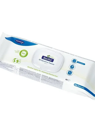 Desinfektionstücher Bacillol Sensitive, XL Einwegtücher, alkoholfrei, für professionelle Hygiene