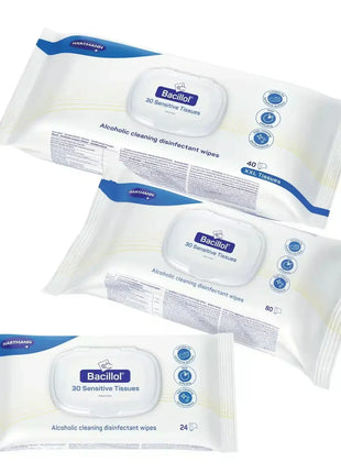 Bacillol Desinfektionstücher sensitiv, alkoholhaltig, verschiedene Packungsgrößen, hygienisch