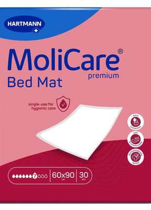 MoliCare Bed Mat Einweg-Bettschutz 60x90 cm, saugfähig, hygienisch, 30 Stück, medizinisch