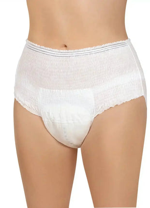 Hochwertige Inkontinenzhose für Erwachsene, weiß, elastisch, hautfreundlich, diskret