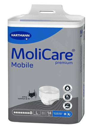 MoliCare Mobile Premium Inkontinenzhose Large, 14 Stück, extra Auslaufschutz, hautfreundlich