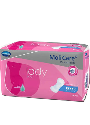 MoliCare Premium Lady Pad Inkontinenzvorlagen, 14 Stück, hygienischer und diskreter Damen-Slipeinlagen-Pack