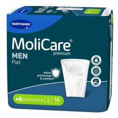 MoliCare Premium MEN Pad 14 Stück, Inkontinenzvorlagen für Männer, extra Schutz und Komfort