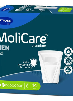 MoliCare Premium MEN Pad 14 Stück, Inkontinenzvorlagen für Männer, extra Schutz und Komfort