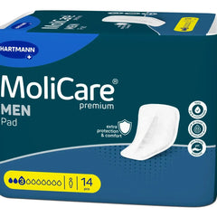 MoliCare MEN Premium Inkontinenz Einlagen für Männer, 14 Stück, extra Schutz und Komfort, Hartmann.