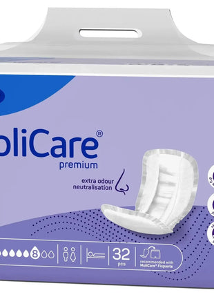 MoliCare Form Premium Inkontinenzeinlagen, 32 Stück, hygienischer Schutz, hoher Auslaufschutz, extra Geruchsneutralisation.