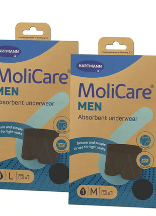 MoliCare® MEN Absorbent underwear + 5 X-Change Pads