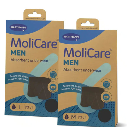 MoliCare® MEN Absorbent underwear + 5 X-Change Pads
