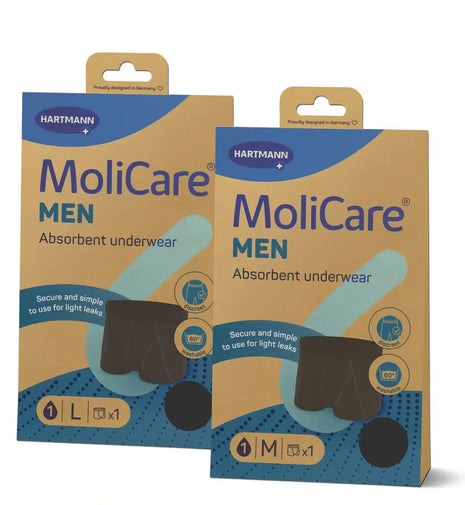 MoliCare® MEN Absorbent underwear + 5 X-Change Pads