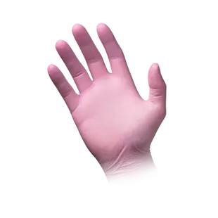 Rosa Einmalhandschuh für Hygiene und Schutz im medizinischen Bereich, beidhändig tragbar