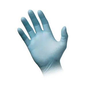 Blaue Einweghandschuh aus Nitril, medizinischer Schutzhandschuh für Hygieneanwendungen