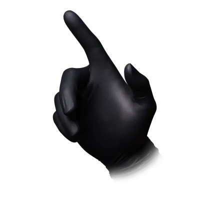 Schwarze Nitrilhandschuhe von AMPri