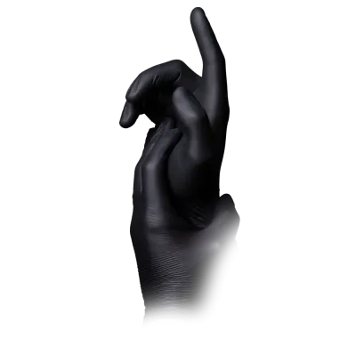 Schwarze Nitrilhandschuhe von AMPri