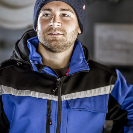 NITRAS MOTION TEX PLUS Softshelljacke 7181 in königsblau/schwarz