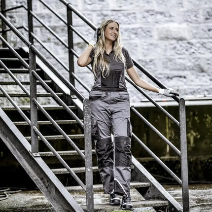 NITRAS MOTION TEX PRO FX Latzhose 7722 in grau/schwarz