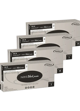 MaiMed® Nitril Black basic Handschuhe (100 Stück)