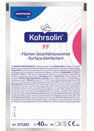 Kohrsolin® FF – aldehydhaltiger Flächen-Desinfektionsreiniger