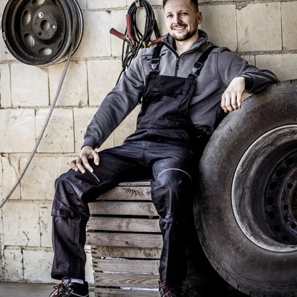 NITRAS MOTION TEX LIGHT Latzhose in Schwarz (Farbcode: 1000)