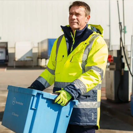 ELYSEE JANNIS Warnschutz-Parka gelb/marine