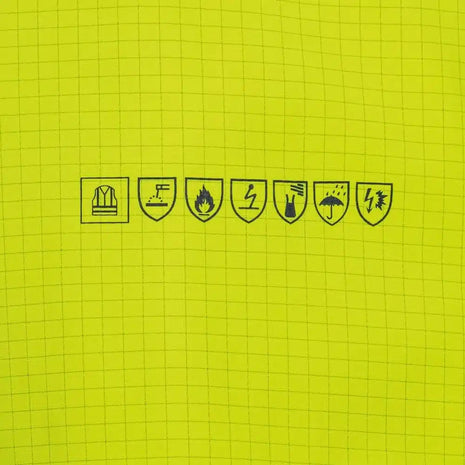 ELYSEE TOIVO Multinorm Warnschutz-Parka Gelb/Marine