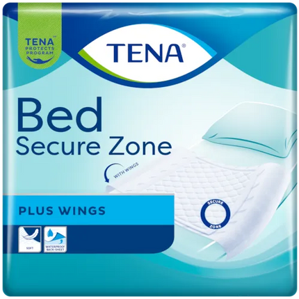 TENA Bed Secure Zone Plus Wings | Inkontinenz-Schutzunterlagen