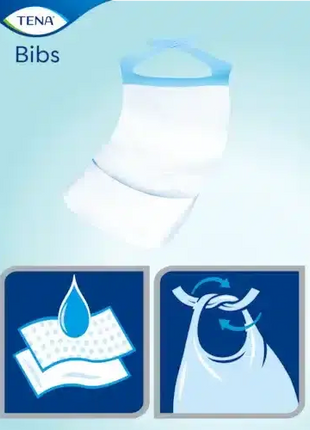 TENA Bibs – Einweg-Schutzservietten für Erwachsene