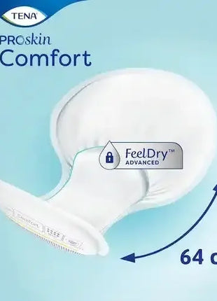 TENA ProSkin Comfort Inkontinenzeinlage mit FeelDry-Technologie, 64 cm, Hygieneprodukt