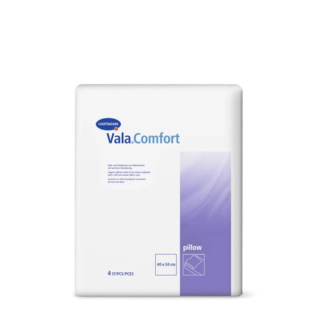 Vala Comfort Kopfkissen 40x50 cm, 4 Stück, aus Polyestervlies für Pflege und Homecare