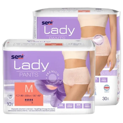 Seni Lady Pants Inkontinenzhosen Größe M, latexfrei, mit Luftzirkulation und Geruchsschutz für optimale Pflege