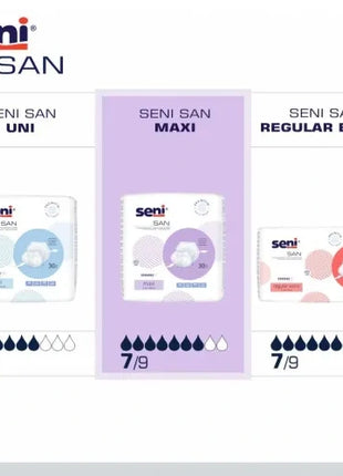 Seni San Maxi Inkontinenzvorlagen anatomisch Unisex