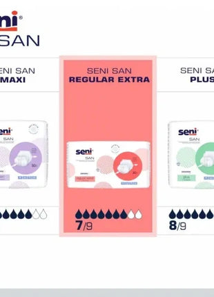 Seni San Regular Extra Inkontinenzvorlagen anatomisch Unisex