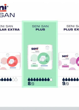 Seni San Plus Inkontinenzvorlagen anatomisch Unisex