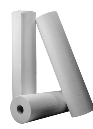 Ärztekrepp Liegenabdeckrolle 2-lagig 55 cm x 50 m weiß 9 Rollen