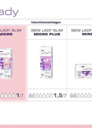 Seni Lady Slim Micro Inkontinenzeinlagen für Frauen