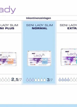 Seni Lady Slim Normal Inkontinenzeinlagen für Frauen