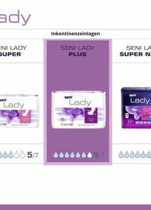 Seni Lady Plus Inkontinenzeinlagen für Frauen