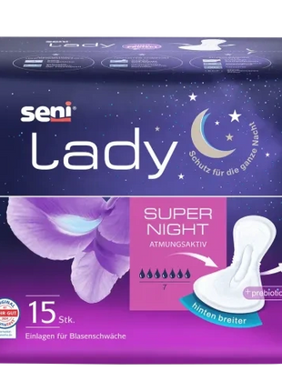Seni Lady Super Night Inkontinenzeinlagen für Frauen