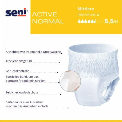 Seni Active Normal Inkontinenzpants Unisex