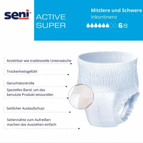 Seni Active Super Inkontinenzpants Unisex