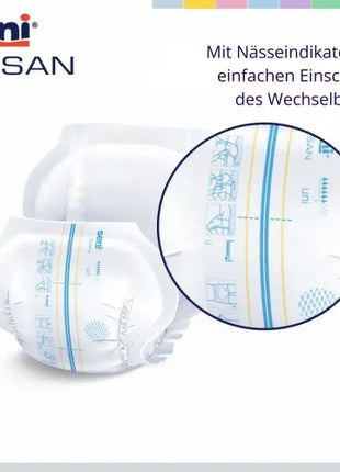 Inkontinenzvorlage mit Nässeindikator für einfache Wechselbedarfs-Einschätzung, ideal für Pflege und Homecare