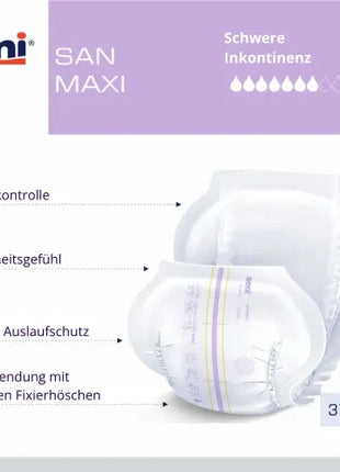 Seni San Maxi Inkontinenzvorlagen anatomisch Unisex