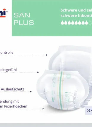 Seni San Plus Inkontinenzvorlagen anatomisch Unisex