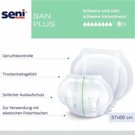 Seni San Plus Inkontinenzvorlagen anatomisch Unisex