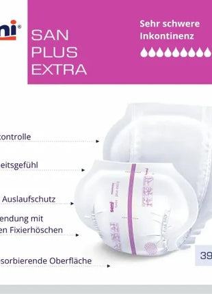 Seni San Plus Extra Inkontinenzvorlagen anatomisch Unisex