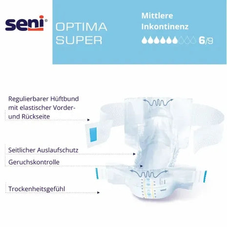 Seni Optima Super Inkontinenzvorlagen mit Hüftbund Unisex