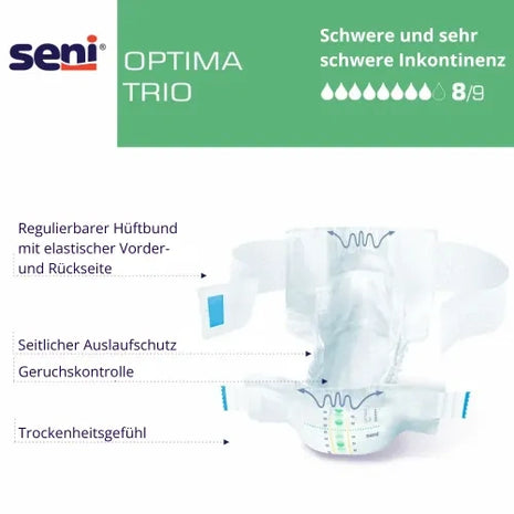 Seni Optima Trio Inkontinenzvorlagen mit Hüftbund Unisex