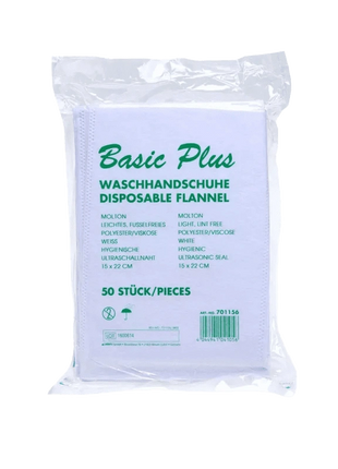 Basic-Plus Einweg Waschhandschuhe weiß 1000 Stück