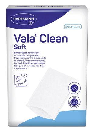 Vala® Clean soft Einmal-Waschhandschuhe 50 Stück