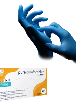 Puracomfort blue AMPri Nitrilhandschuhe blau puderfrei 100 Stück